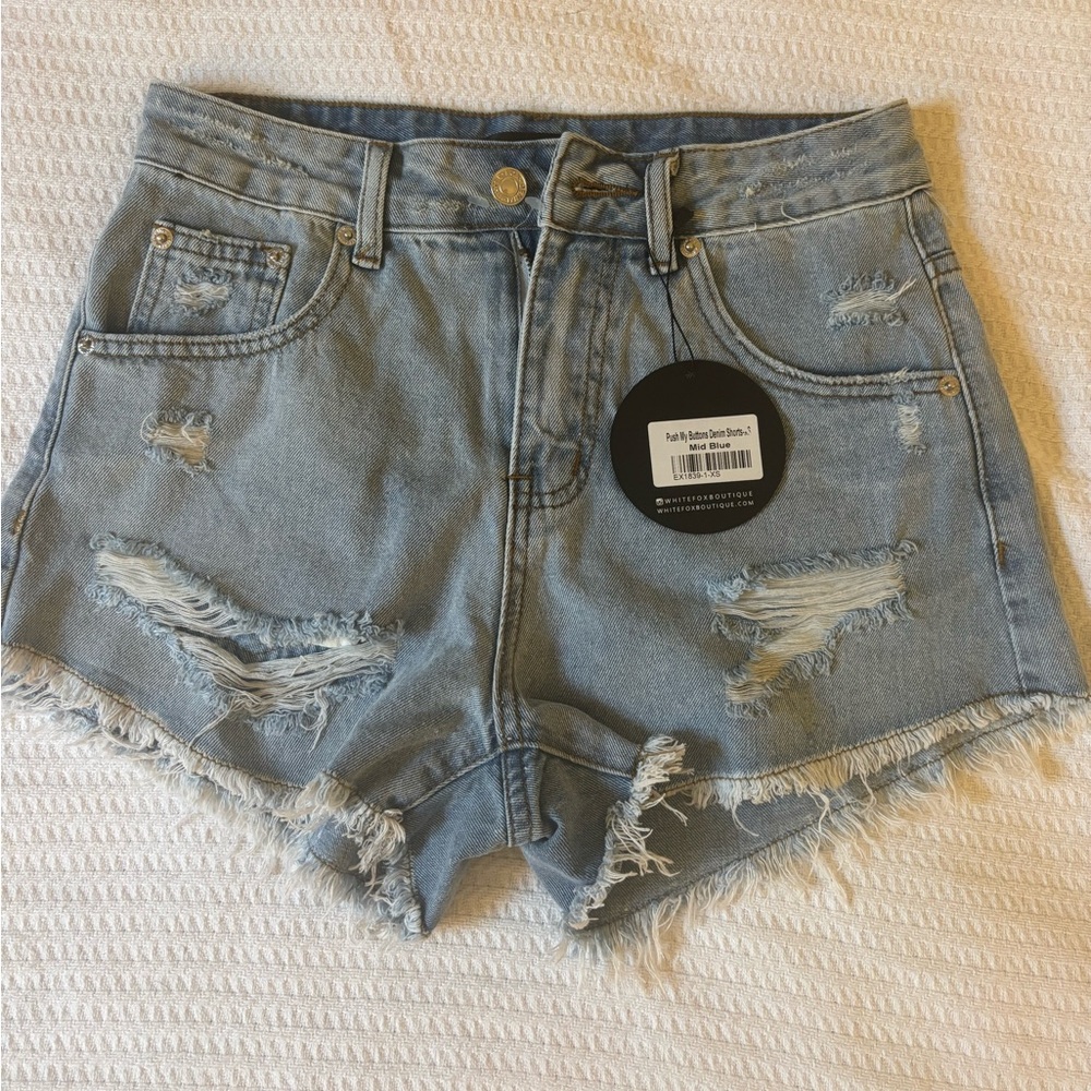 White Fox Denim Women Shorts